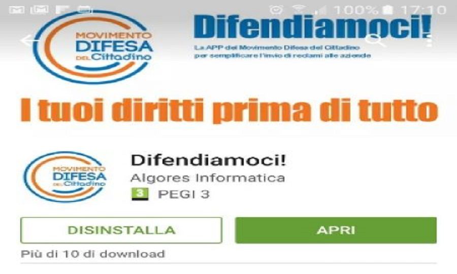 "Difendiamoci": l'APP per i cittadini