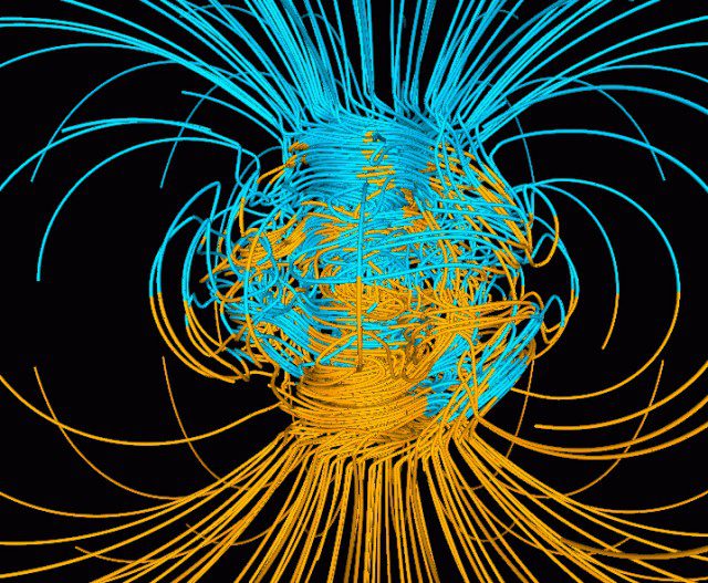 Il campo magnetico terrestre in provetta