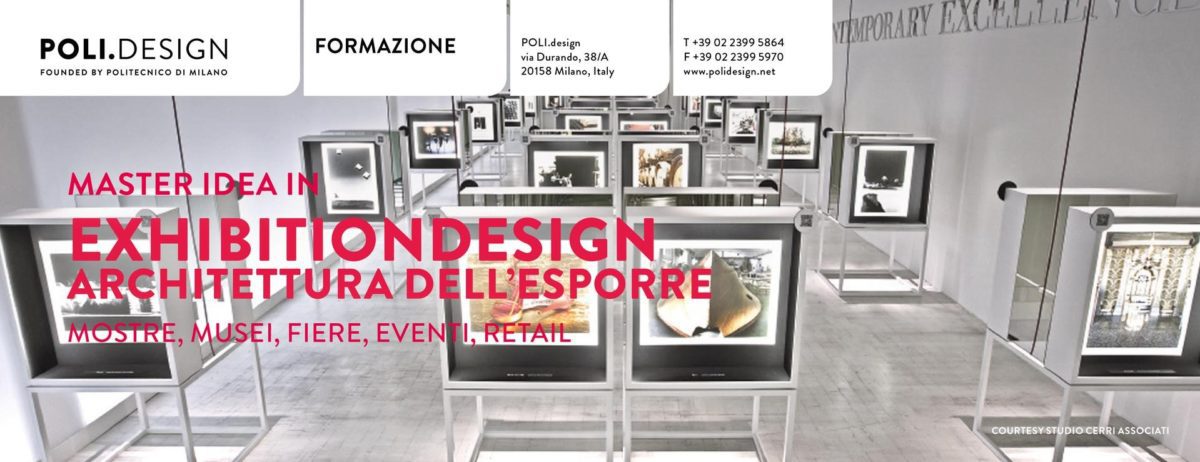 Il Master IDEA in Exhibition Design: pronta l’edizione numero XIII