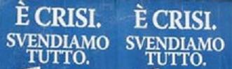 LA CRISI COLPISCE SEMPRE I PIU' DEBOLI