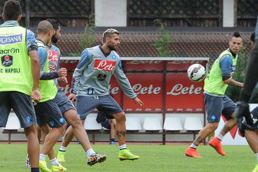 NAPOLI DI NUOVO IN CAMPO OGGI. IL RITIRO VOLGE AL TERMINE