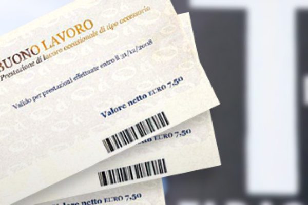 Voucher lavoro: monitoraggio attivato