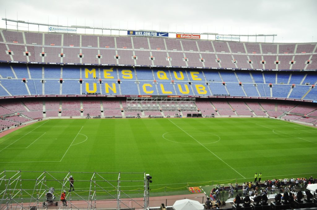 Camp Nou, dove vinse la Coppa delle Coppe ed ha annunciato la sua malattia