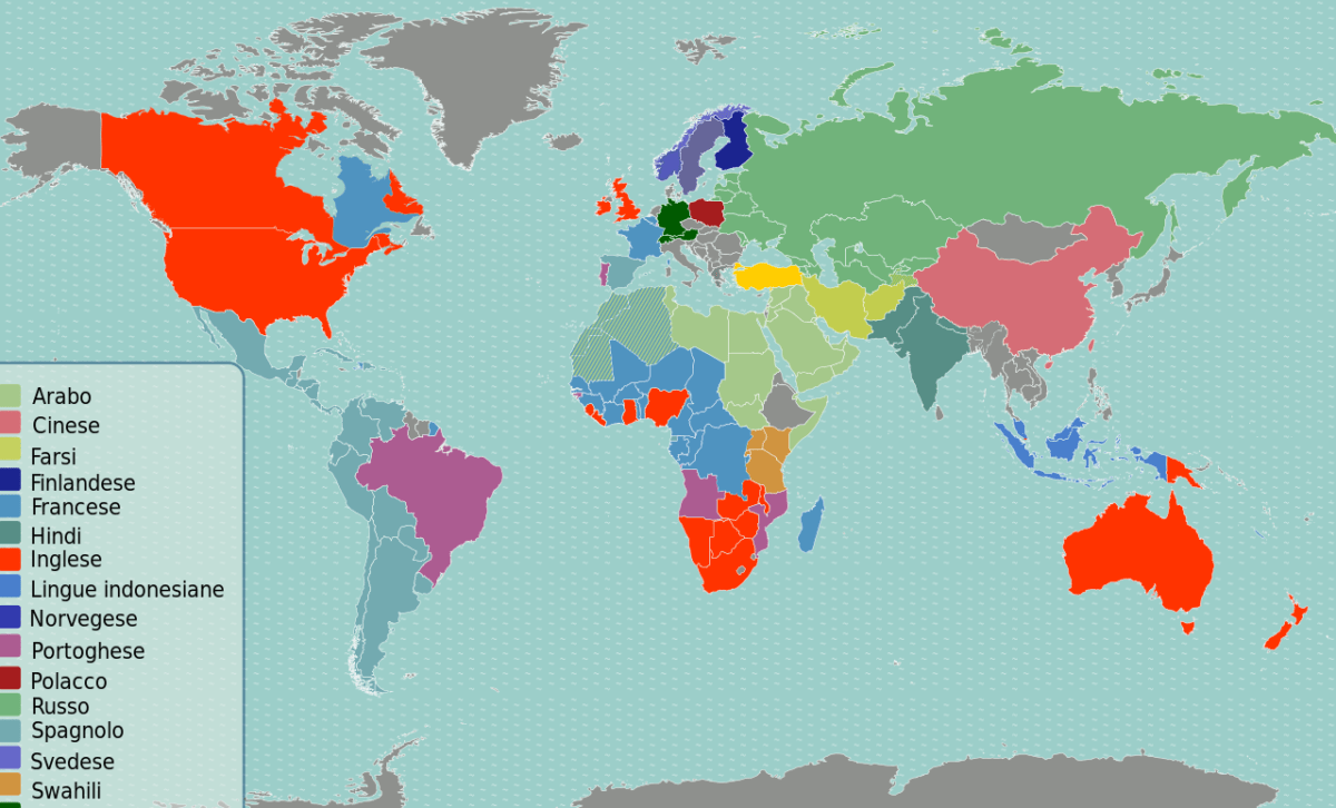 Inglese lingua più parlata al mondo