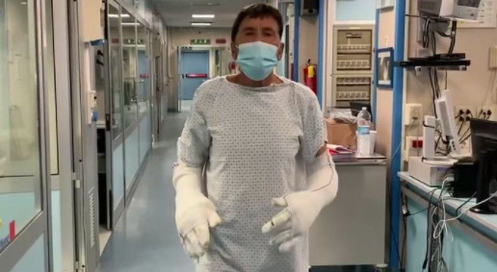 Gianni Morandi video ospedale