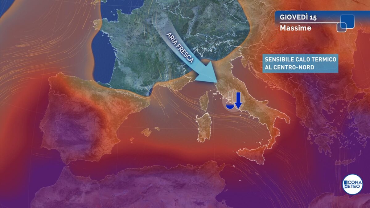 Vortice instabile sull'Italia: temperature sotto la media