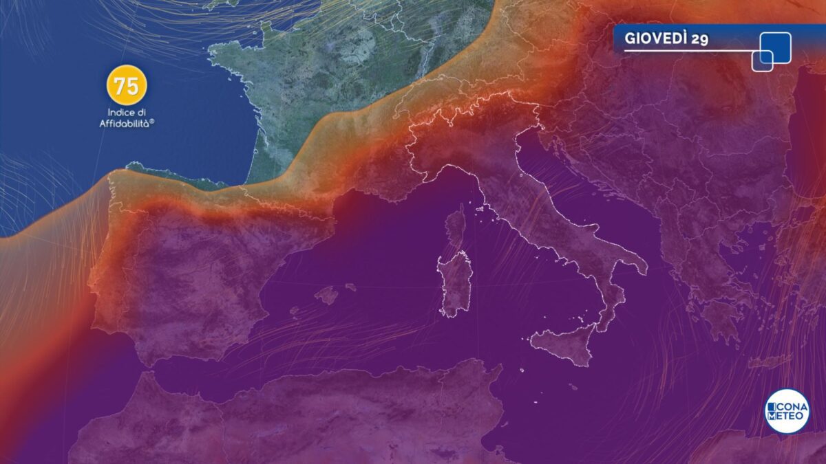 Caldo no stop al sud e brevissima tregua dalle piogge al nord