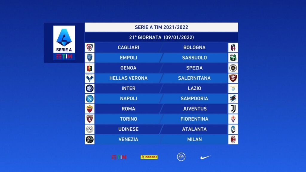 Nasce la Serie A 2021/2022, ecco il calendario