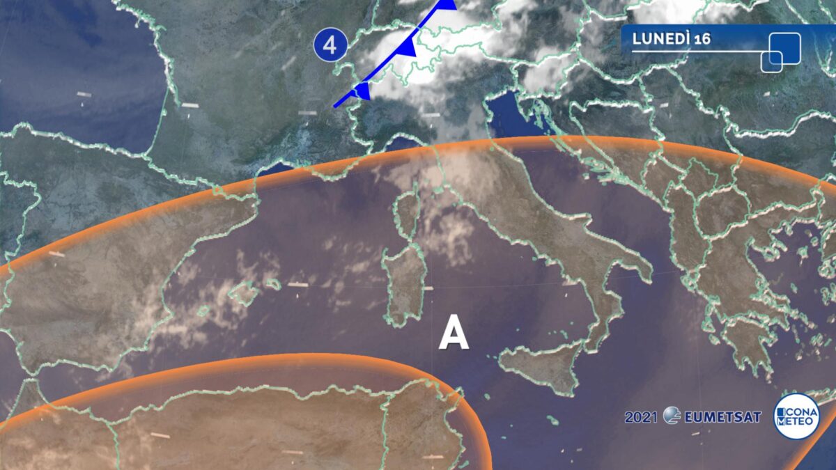 Caldo intenso con le ore contate