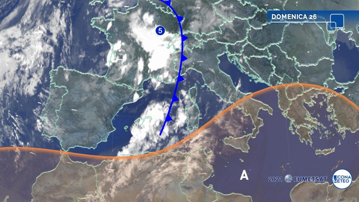 Temporali al Centro-Nord e caldo anomalo al Sud