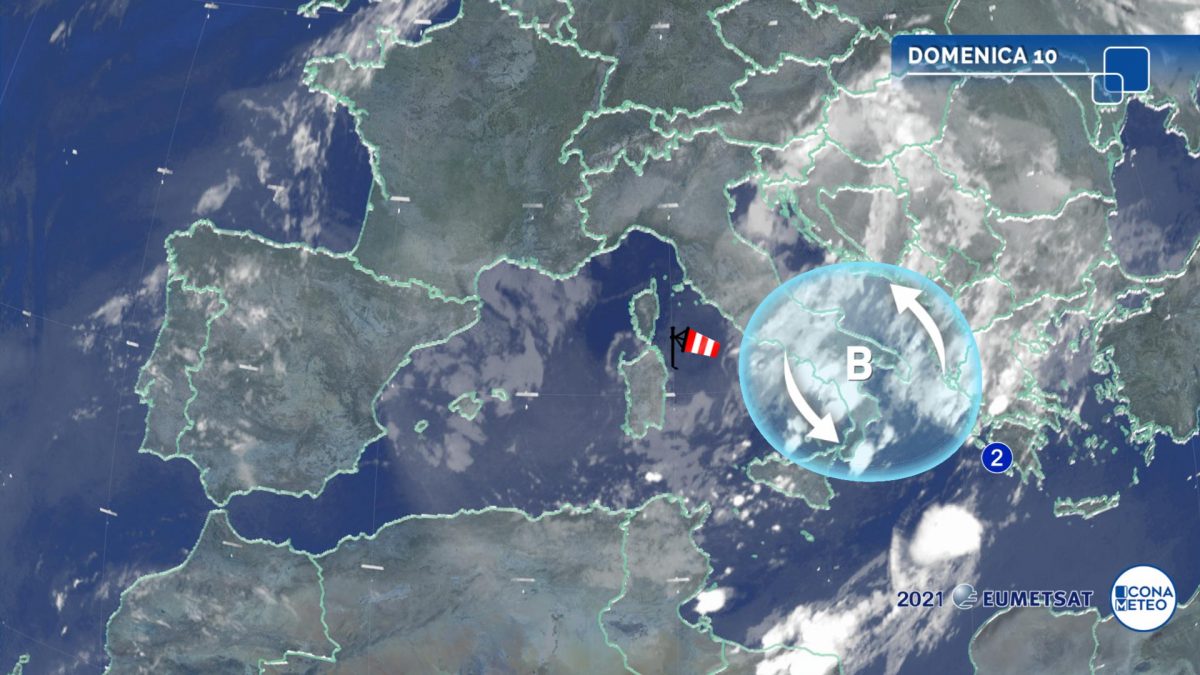 Aria fredda sull'Italia, piogge localmente intense al Sud