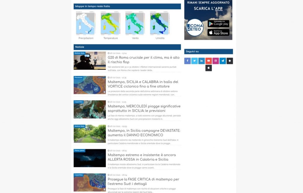 Le allerte meteo in Italia di ottobre. Solo colpa del meteo?