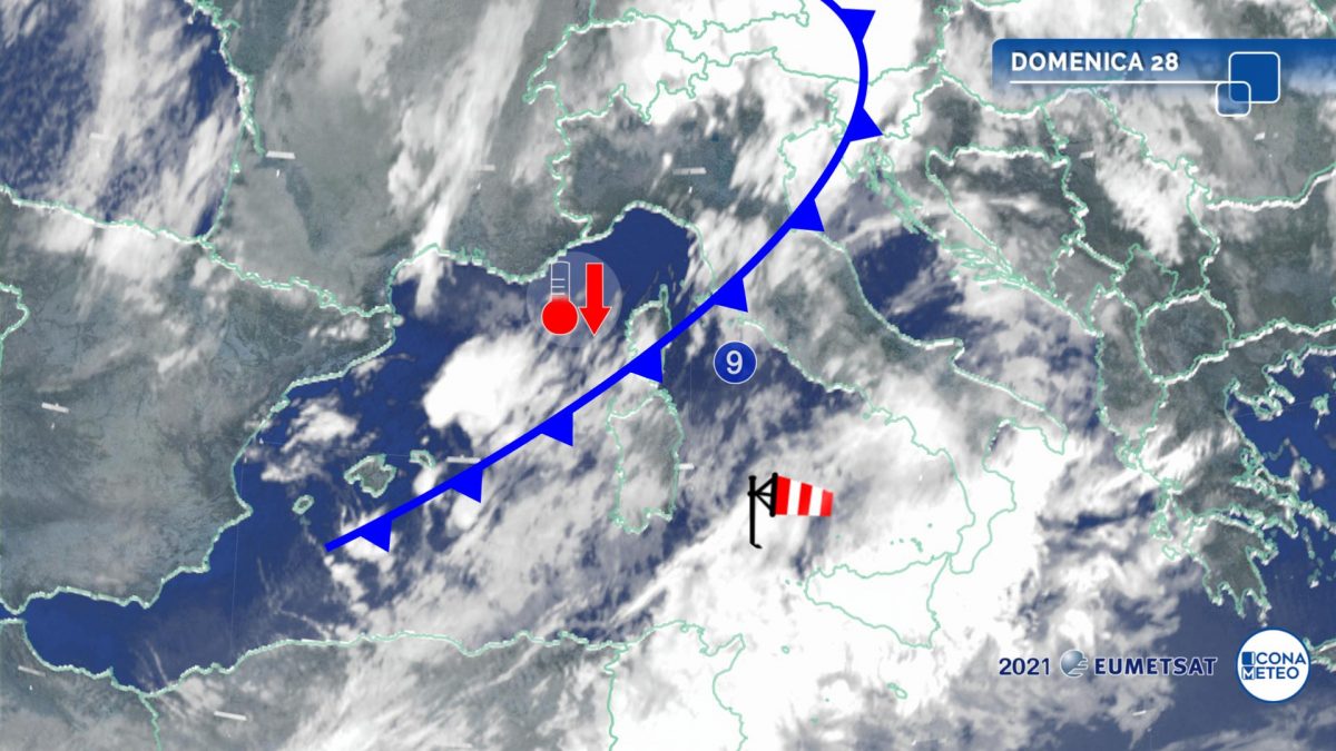 Meteo, maltempo invernale sull'Italia