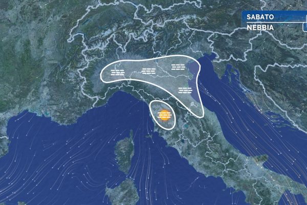 Meteo, sabato stabile ma con molta nebbia