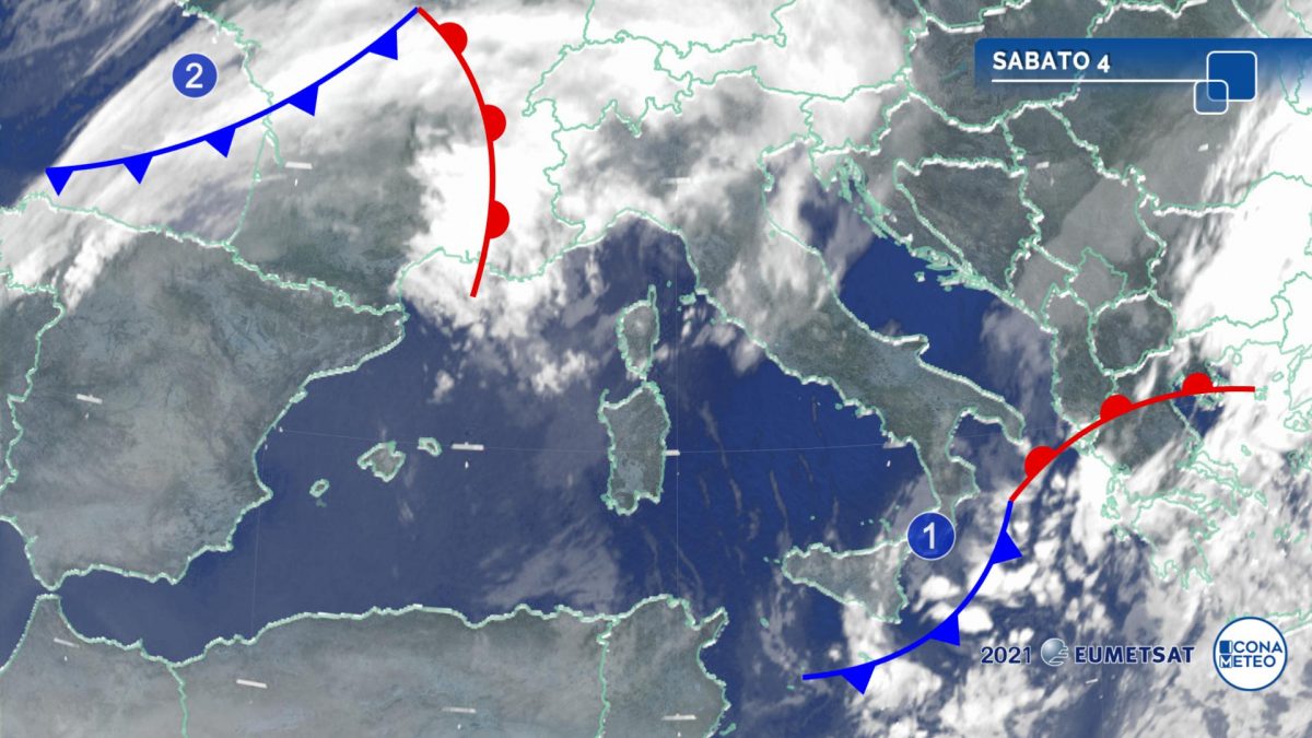 Meteo, fine settimana condizionato dal maltempo