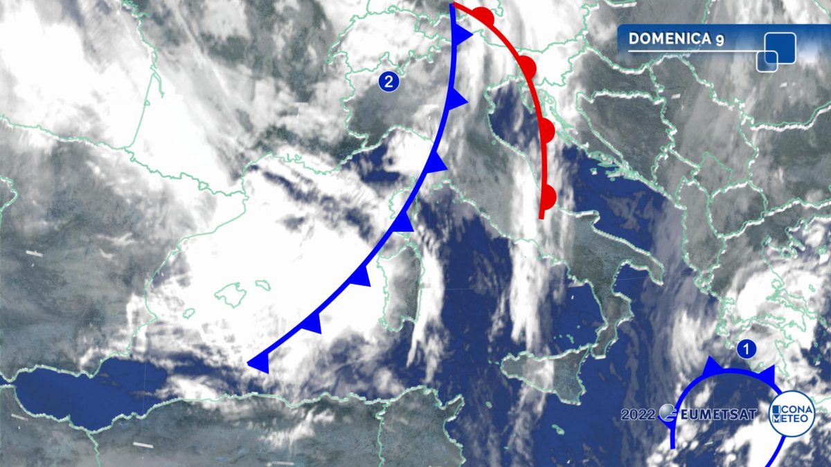 Meteo: fase di maltempo sull'Italia