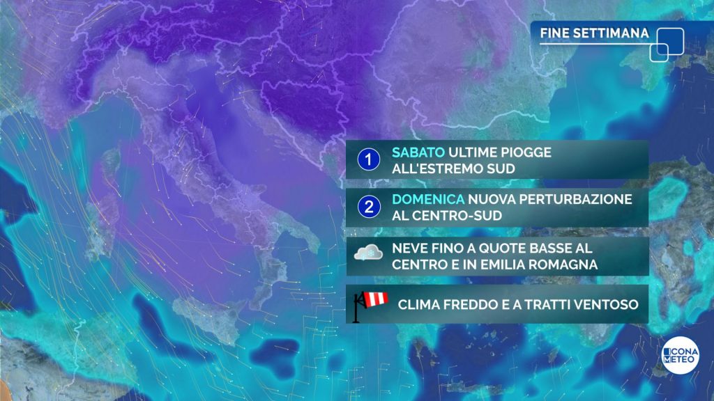 Meteo: tempo instabile al sud, nuova perturbazione nel week end