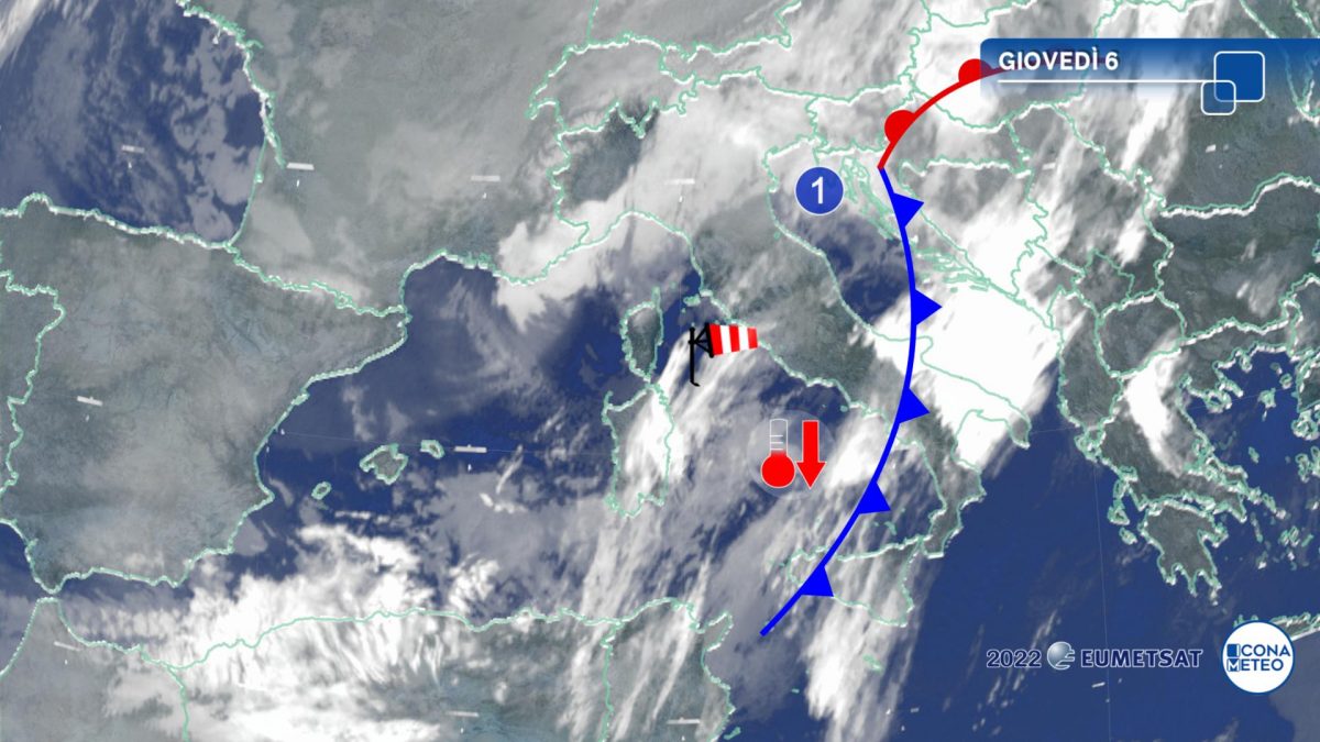 Meteo: affondo di aria artica