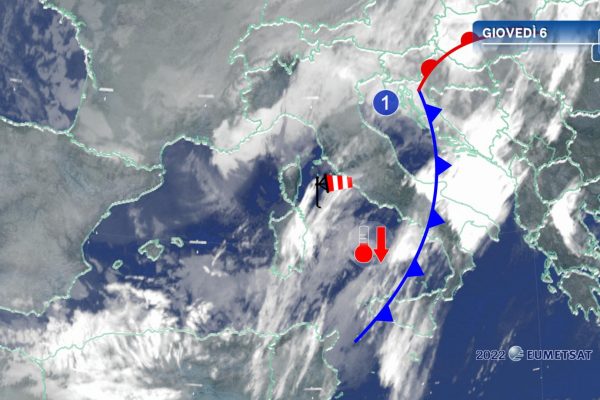 Meteo: affondo di aria artica