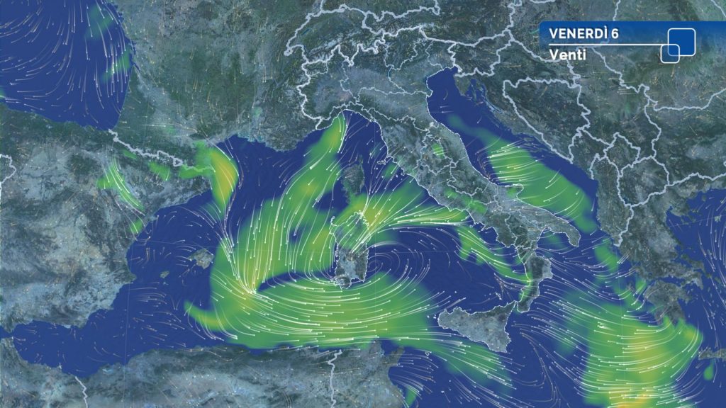 Meteo: circolazione depressionaria sull'Italia, atmosfera instabile