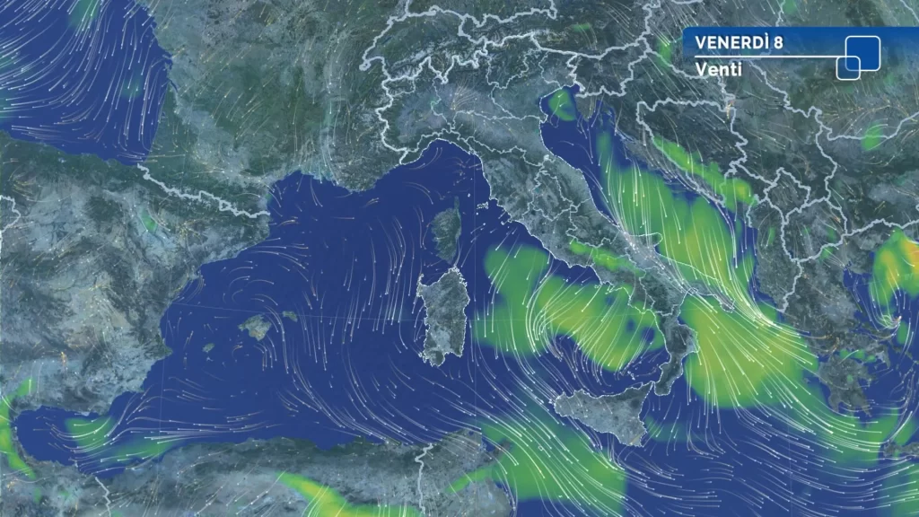 Meteo oggi: verso la fine del caldo anomalo, venti di rinforzo e temporali