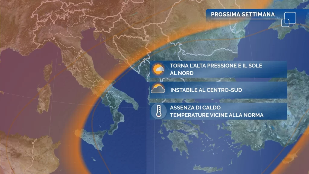 Meteo oggi: forti temporali al Nord, al Centro-Sud si attenua il caldo