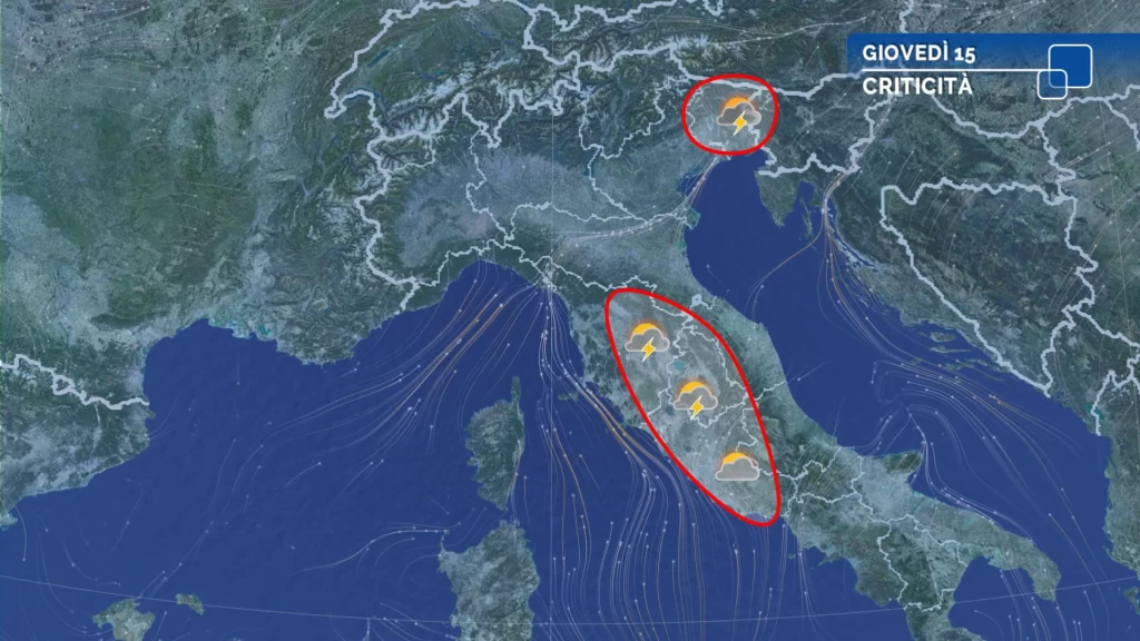 Meteo oggi: maltempo al Centro e caldo al Sud, svolta nel weekend