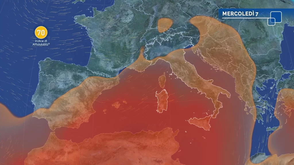 Meteo oggi: maltempo in arrivo al Centro-Nord, caldo al Sud