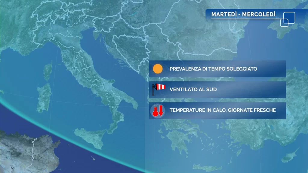 Meteo oggi: settimana al via con tempo stabile e clima fresco