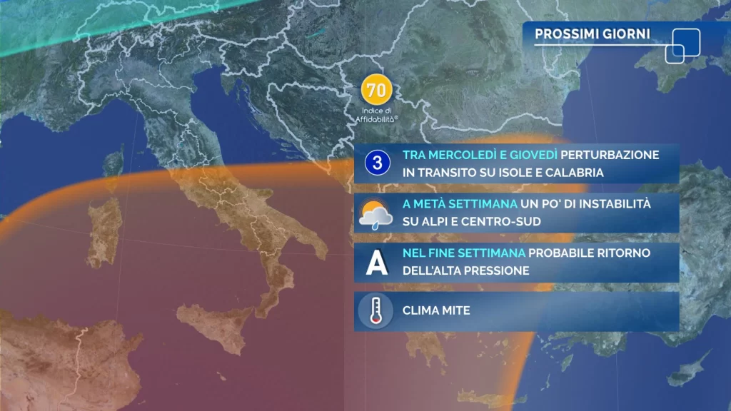 Meteo oggi: tregua dai temporali poi nuovo peggioramento