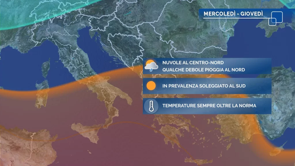 Meteo oggi: anticiclone no stop fino a domani