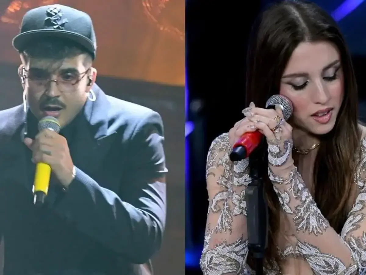 Sanremo 2024, Geolier vince serata cover davanti ad Angelina Mango