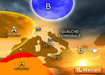 Caldo senz'afa e con qualche acquazzone: torna l'estate 'di una volta'