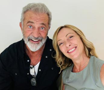 Giorgia Meloni, selfie con Mel Gibson: ecco 'Mel & Mel'