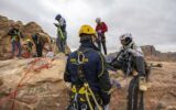 Acrobatica, a Petra per insegnare il restauro monumentale su fune