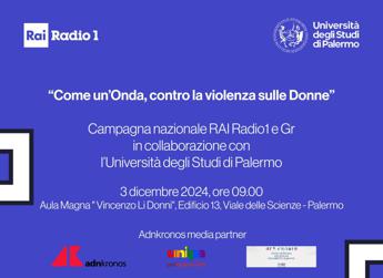 Violenza su donne: a Palermo 'l'onda' di Rai Radio1 e GR, Adnkronos media partner