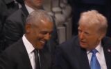 Obama, la battuta di Trump e le risate al funerale di Carter - Video